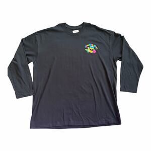 Sugar Stitch Women's Black Long Sleeved Teacher Life Colorful Graphic Tee Sz XL